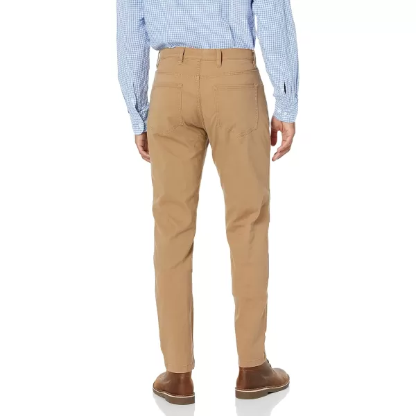 Amazon Essentials Mens AthleticFit 5Pocket Comfort Stretch Chino Pant Previously GoodthreadsLight Khaki Brown