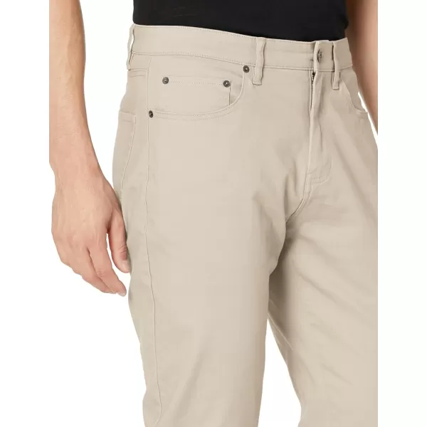 Amazon Essentials Mens AthleticFit 5Pocket Stretch Twill Pant Available in Big amp TallStone