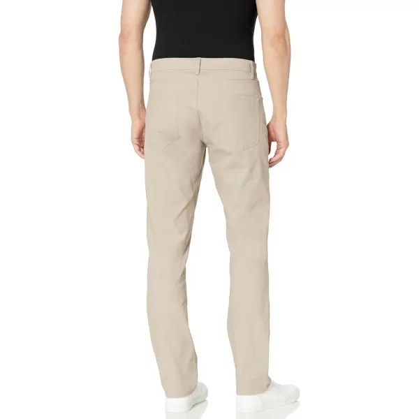 Amazon Essentials Mens AthleticFit 5Pocket Stretch Twill Pant Available in Big amp TallStone