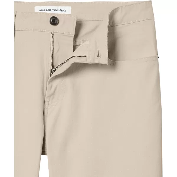 Amazon Essentials Mens AthleticFit 5Pocket Stretch Twill Pant Available in Big amp TallStone