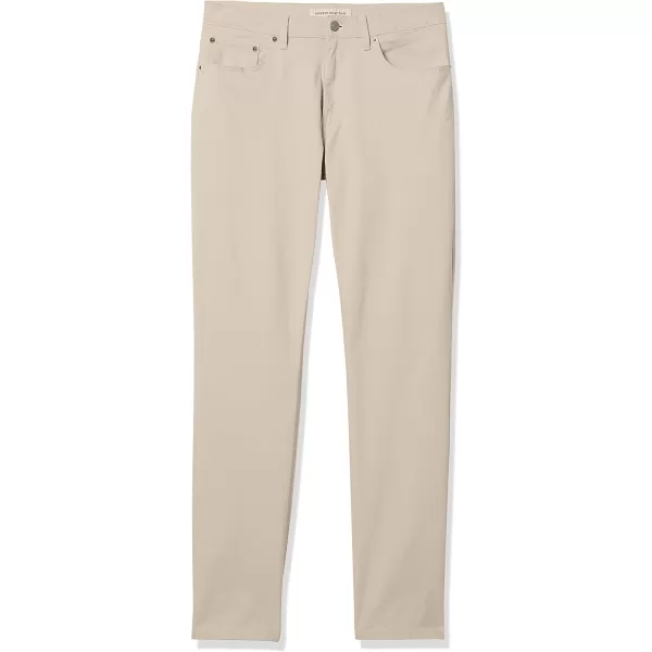 Amazon Essentials Mens AthleticFit 5Pocket Stretch Twill Pant Available in Big amp TallStone