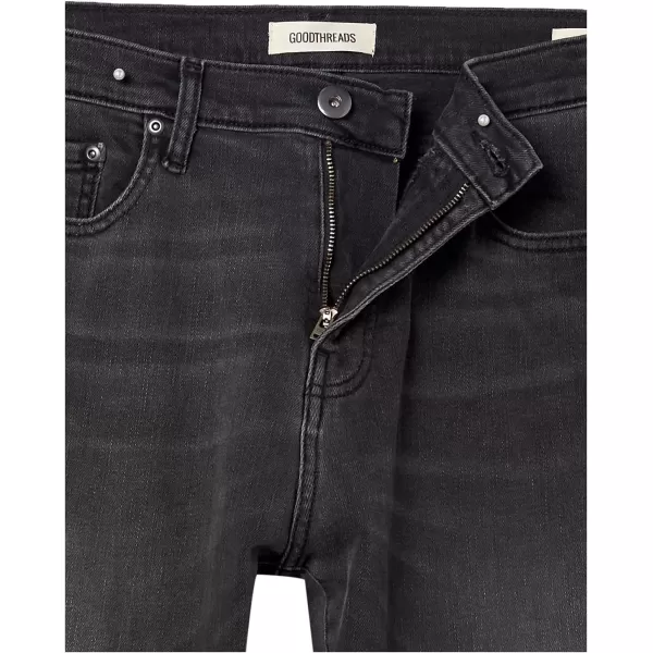 Amazon Essentials Mens AthleticFit Jean Previously GoodthreadsBlack Sanded