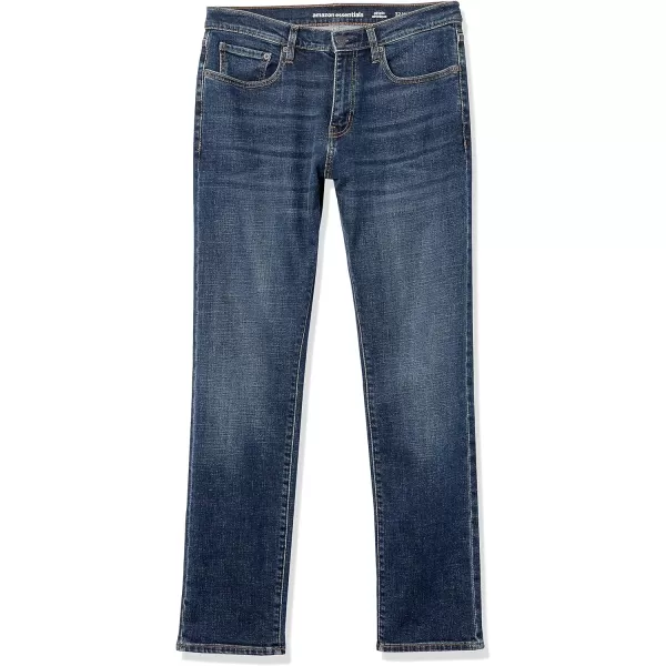 Amazon Essentials Mens AthleticFit Stretch JeanDark Blue Vintage