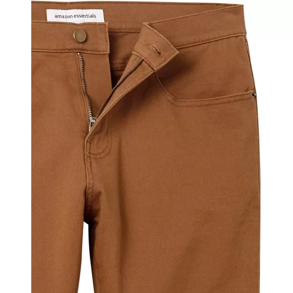 Amazon Essentials Mens AthleticFit Stretch JeanDark Khaki Brown