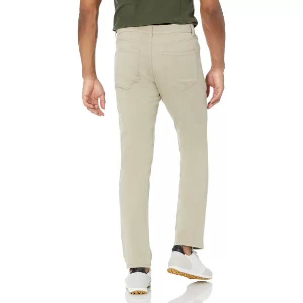 Amazon Essentials Mens AthleticFit Stretch JeanLight Khaki Brown