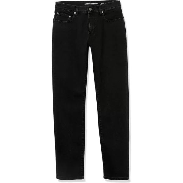Amazon Essentials Mens AthleticFit Stretch JeanWashed Black