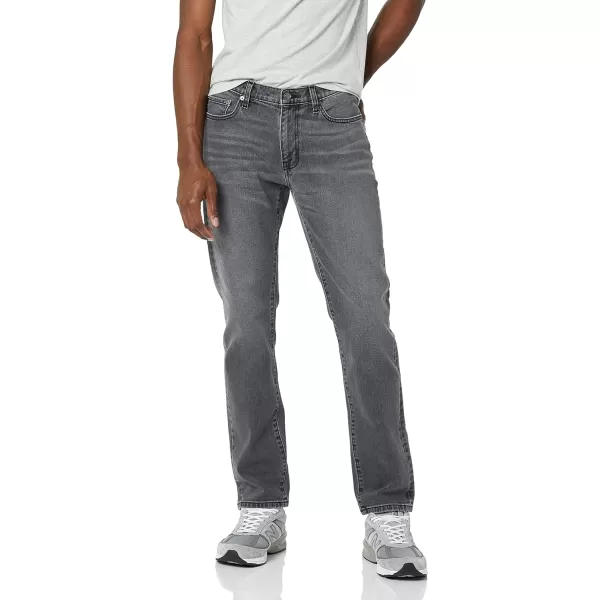 Amazon Essentials Mens AthleticFit Stretch JeanWashed Grey