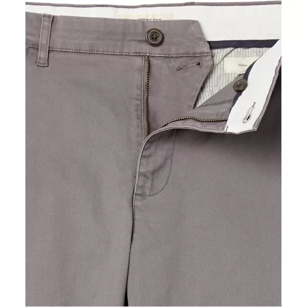 Amazon Essentials Mens AthleticFit Washed Comfort Stretch Chino Pant Previously GoodthreadsGrey