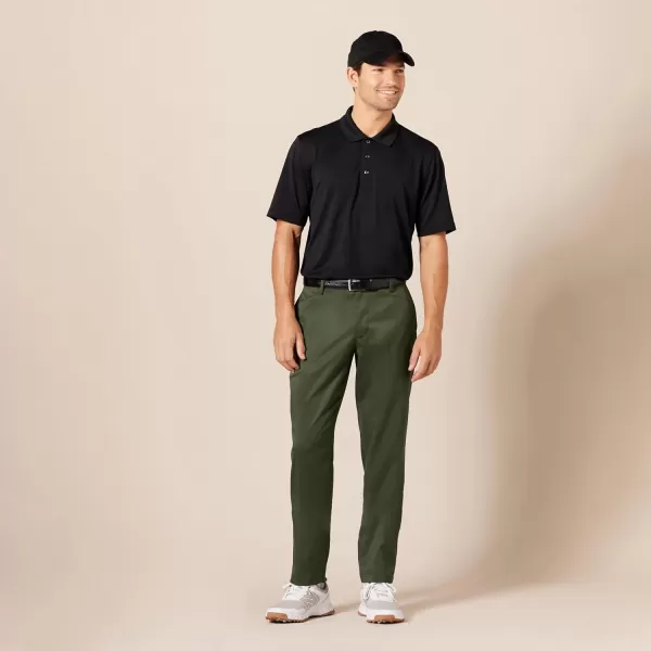 Amazon Essentials Mens Athleticfit Stretch Golf Pants Available in Big  TallDark Olive