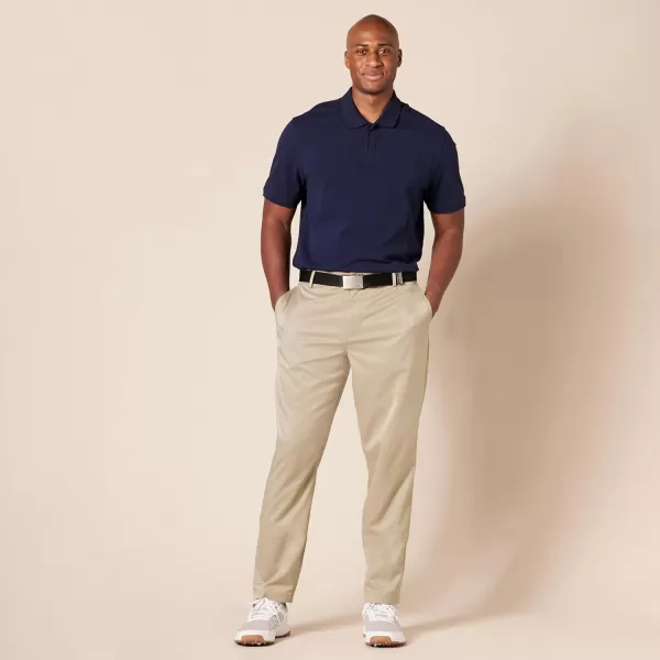 Amazon Essentials Mens Athleticfit Stretch Golf Pants Available in Big  TallKhaki Brown