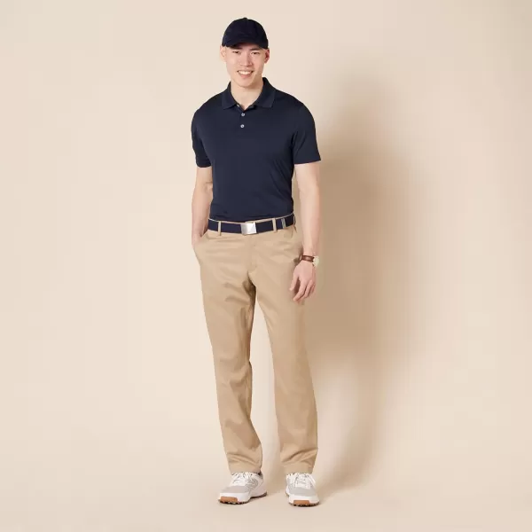 Amazon Essentials Mens Athleticfit Stretch Golf Pants Available in Big  TallKhaki Brown