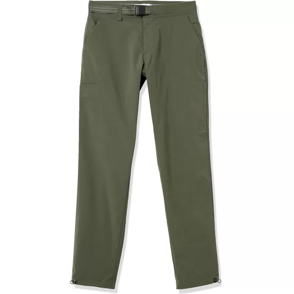 Amazon Essentials Mens Belted Moisture Wicking Hiking PantDark Olive