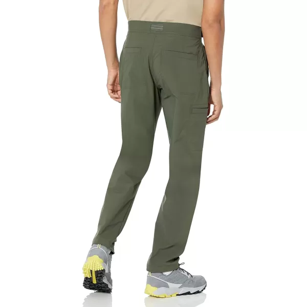 Amazon Essentials Mens Belted Moisture Wicking Hiking PantDark Olive