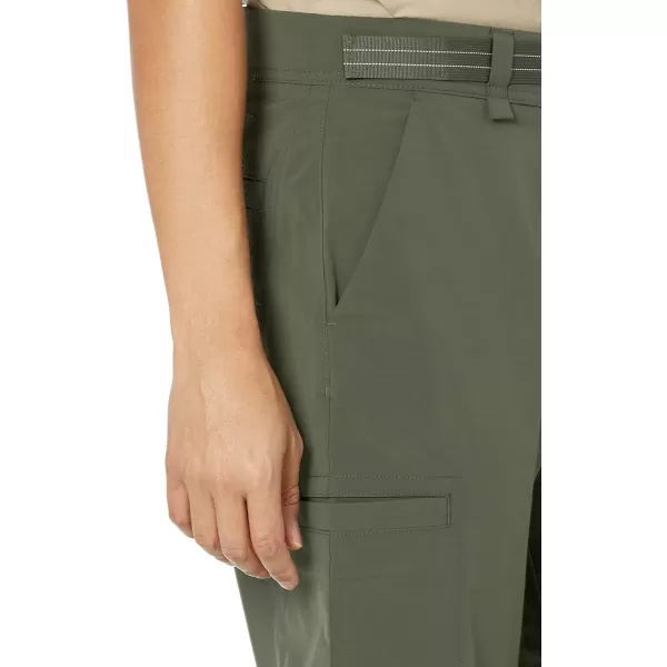 Amazon Essentials Mens Belted Moisture Wicking Hiking PantDark Olive