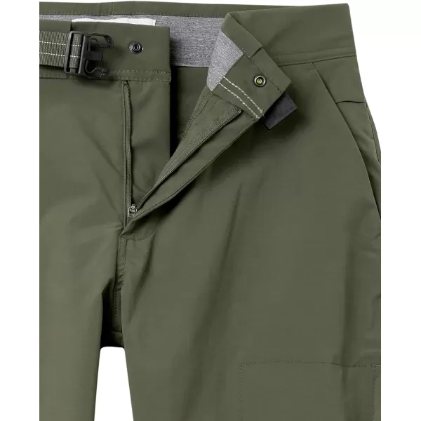 Amazon Essentials Mens Belted Moisture Wicking Hiking PantDark Olive