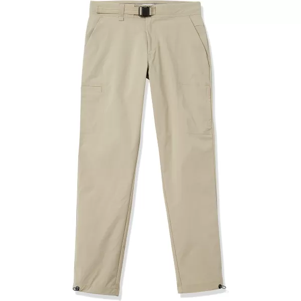 Amazon Essentials Mens Belted Moisture Wicking Hiking PantLight Khaki Brown