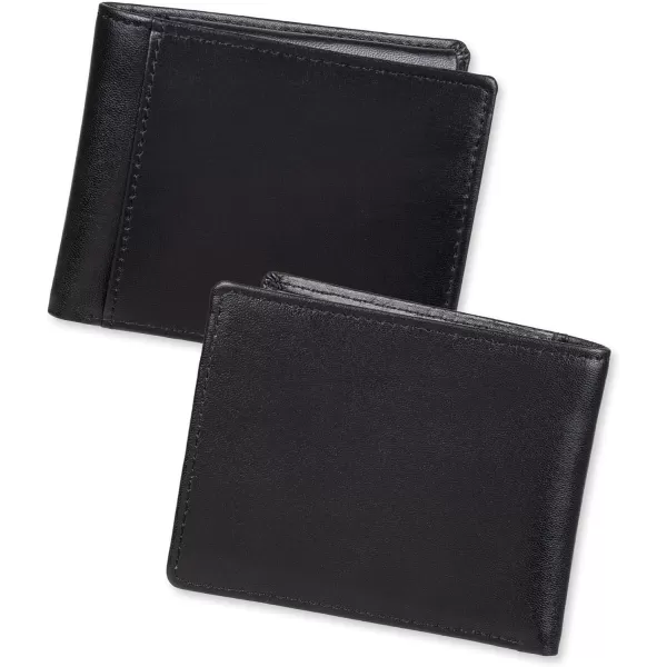 Amazon Essentials Mens Bifold Wallet with Coin PocketBlack