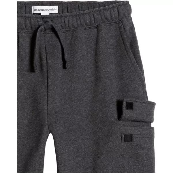 Amazon Essentials Mens Cargo Fleece Jogger SweatpantCharcoal Heather