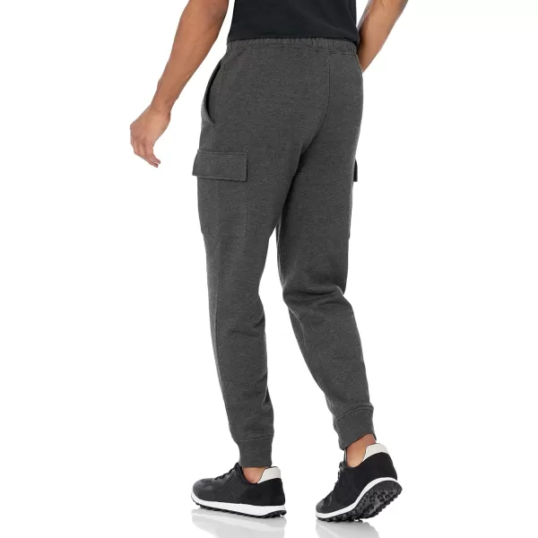 Amazon Essentials Mens Cargo Fleece Jogger SweatpantCharcoal Heather