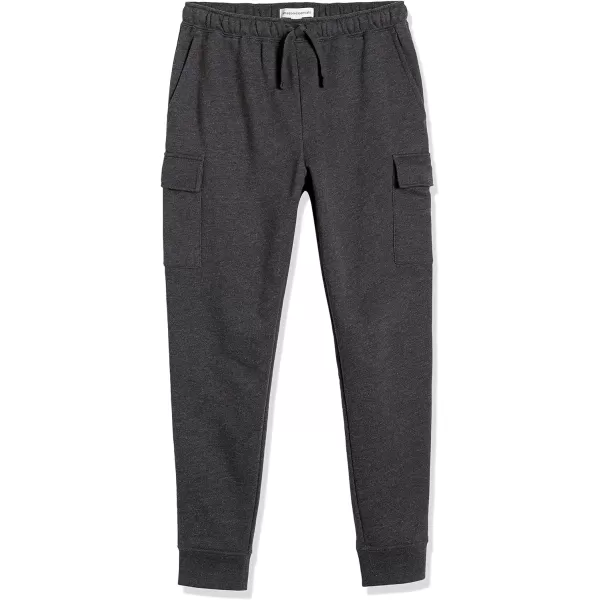 Amazon Essentials Mens Cargo Fleece Jogger SweatpantCharcoal Heather