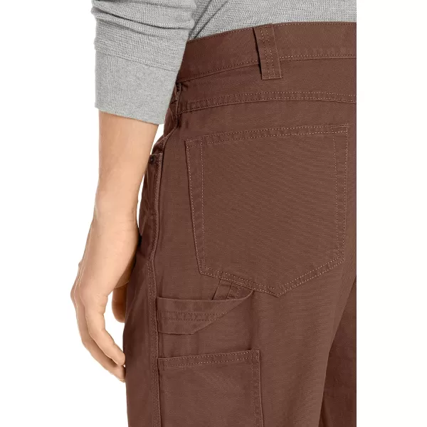 Amazon Essentials Mens Carpenter Jean with Tool PocketsBrown