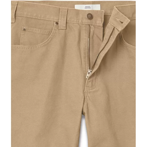 Amazon Essentials Mens Carpenter Jean with Tool PocketsKhaki Brown