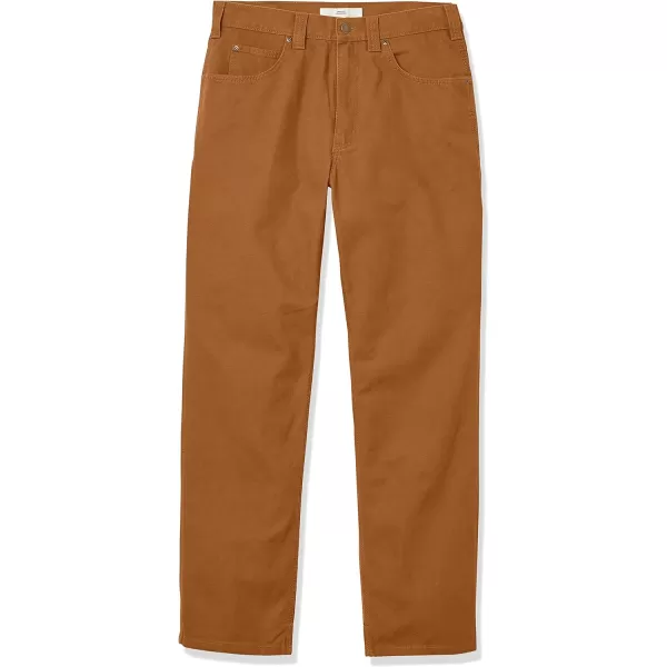 Amazon Essentials Mens Carpenter Jean with Tool PocketsRustBrown