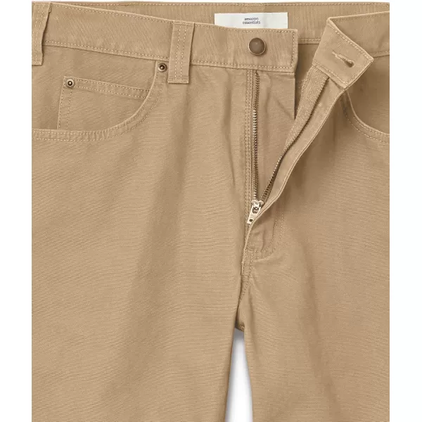 Amazon Essentials Mens Carpenter Utility Pant with Tool PocketsKhaki Brown