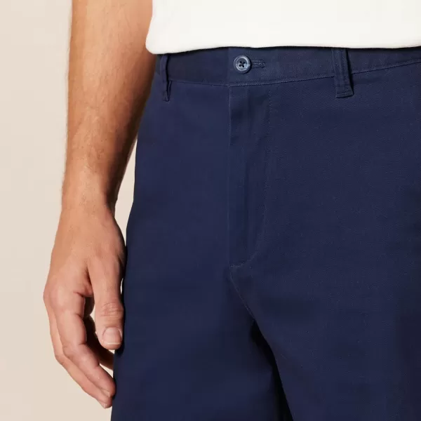 Amazon Essentials Mens ClassicFit 7 Comfort Stretch Chino ShortNavy