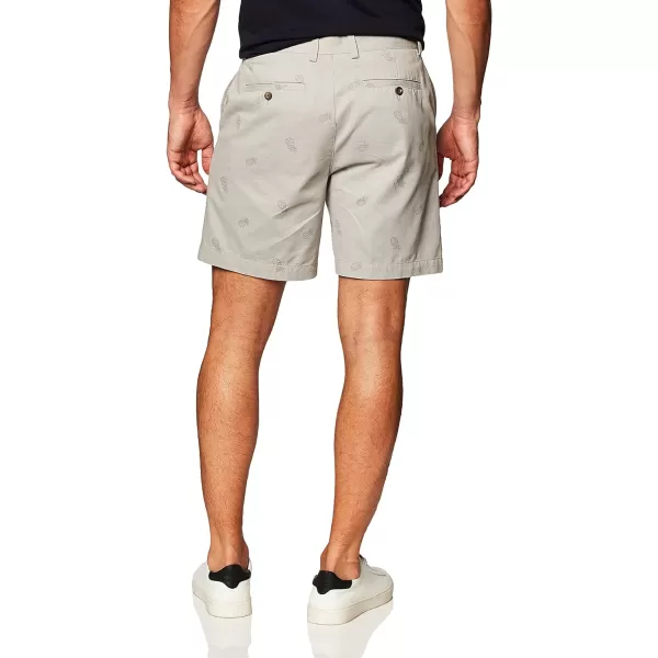 Amazon Essentials Mens ClassicFit 7 ShortGrey Pineapple