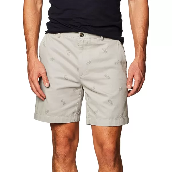 Amazon Essentials Mens ClassicFit 7 ShortGrey Pineapple