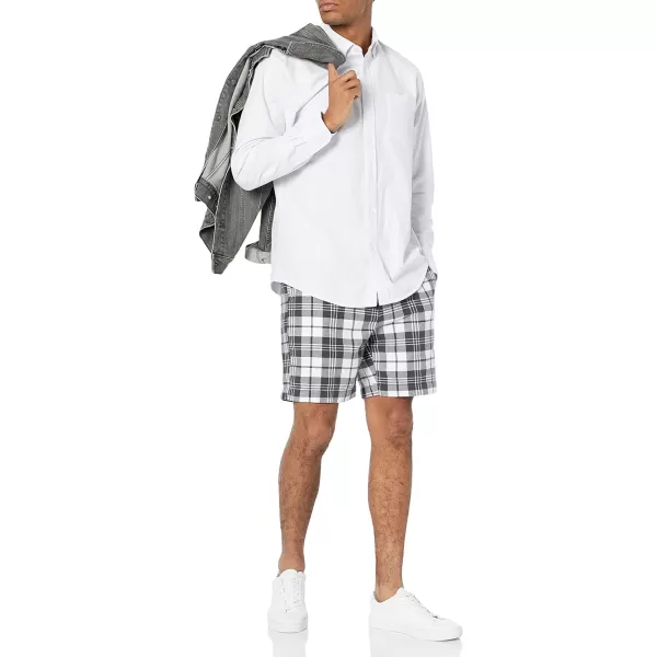 Amazon Essentials Mens ClassicFit 7 ShortGrey Plaid