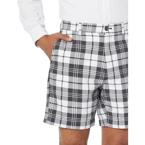 Amazon Essentials Mens ClassicFit 7 ShortGrey Plaid