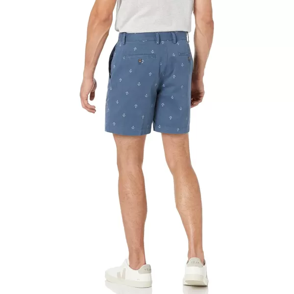 Amazon Essentials Mens ClassicFit 7 ShortNavy Anchor