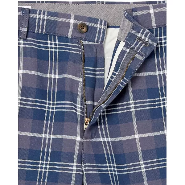 Amazon Essentials Mens ClassicFit 7 ShortNavy Plaid