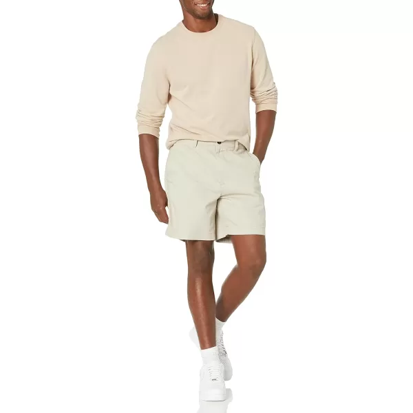 Amazon Essentials Mens ClassicFit 7 ShortStone