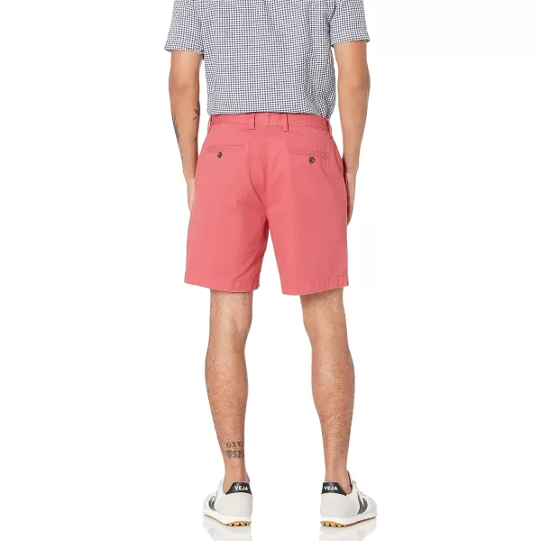 Amazon Essentials Mens ClassicFit 7 ShortWashed Red