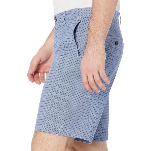 Amazon Essentials Mens ClassicFit 9 ShortBlue Geometric Print