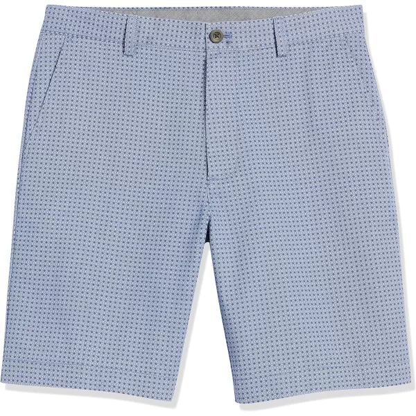 Amazon Essentials Mens ClassicFit 9 ShortBlue Geometric Print