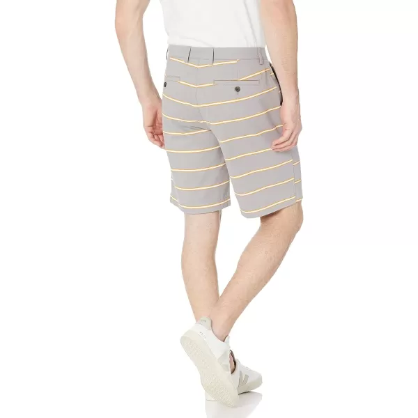 Amazon Essentials Mens ClassicFit 9 ShortGreyStripe