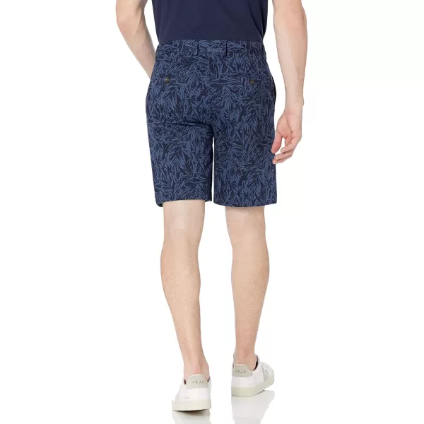 Amazon Essentials Mens ClassicFit 9 ShortIndigo Palm Leaf Print