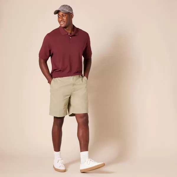 Amazon Essentials Mens ClassicFit 9 ShortKhaki Brown