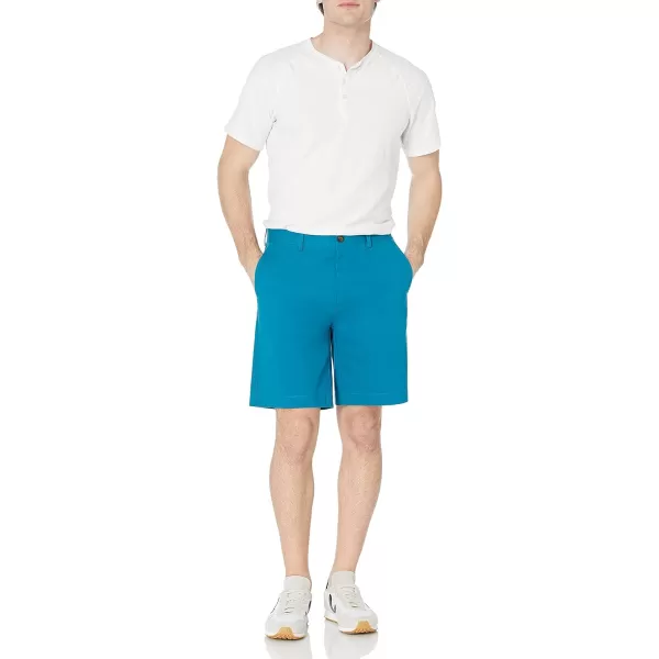 Amazon Essentials Mens ClassicFit 9 ShortTeal Blue