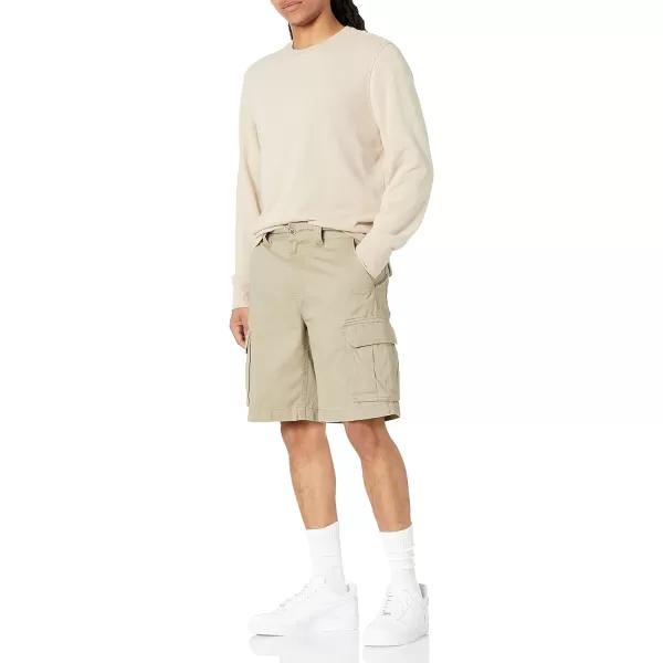 Amazon Essentials Mens ClassicFit Cargo Short Available in Big  TallDark Khaki Brown