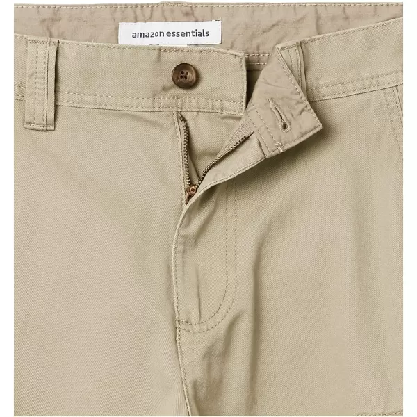 Amazon Essentials Mens ClassicFit Cargo Short Available in Big  TallDark Khaki Brown