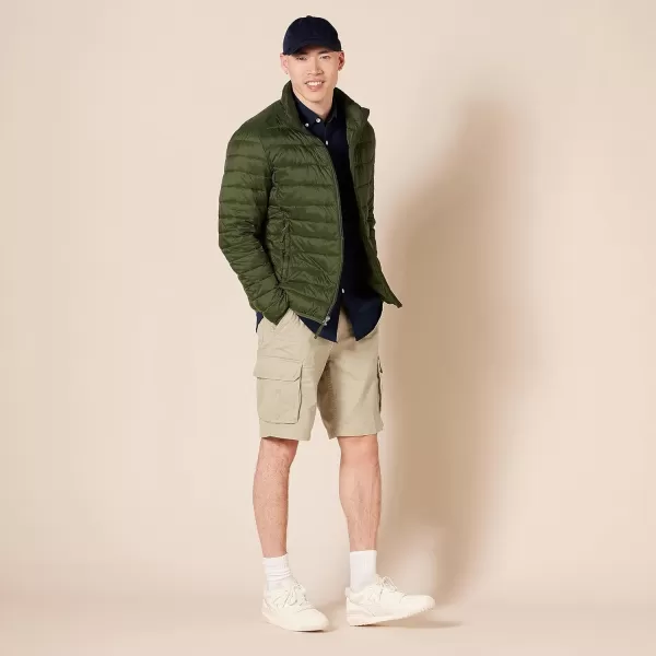 Amazon Essentials Mens ClassicFit Cargo Short Available in Big  TallKhaki Brown