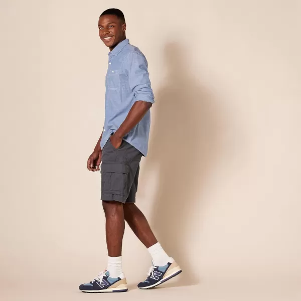 Amazon Essentials Mens ClassicFit Cargo Short Available in Big  TallNavy