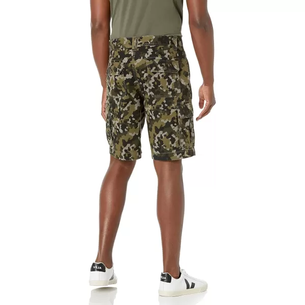 Amazon Essentials Mens ClassicFit Cargo Short Available in Big  TallOlive Camo