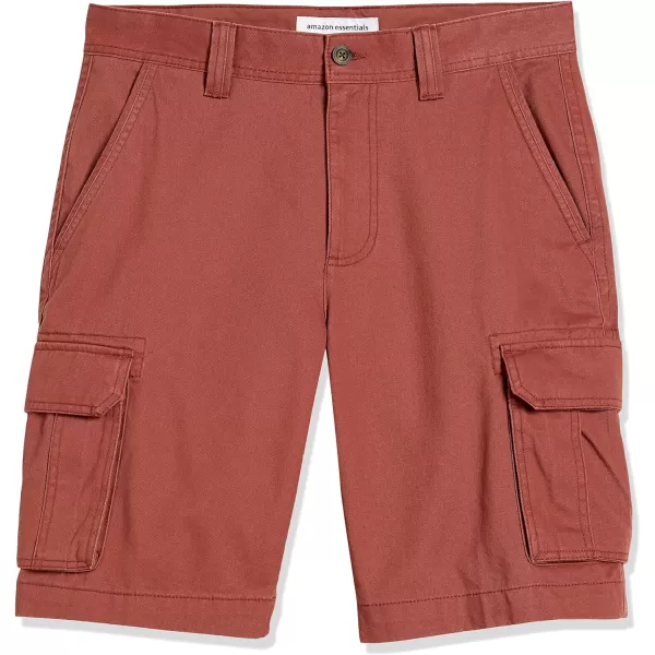 Amazon Essentials Mens ClassicFit Cargo Short Available in Big  TallRust