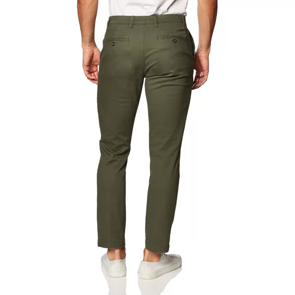 Amazon Essentials Mens ClassicFit Casual Stretch Khaki PantOlive